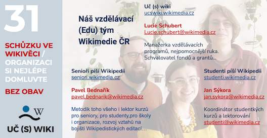 "Edukační tým Wikimedia Česká republika"