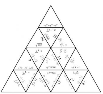 Trojúhelník - puzzle Tarsia