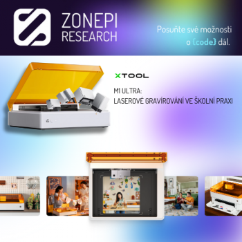 ZonepiResearch M1Ultra - gravírovací stroj pro školy